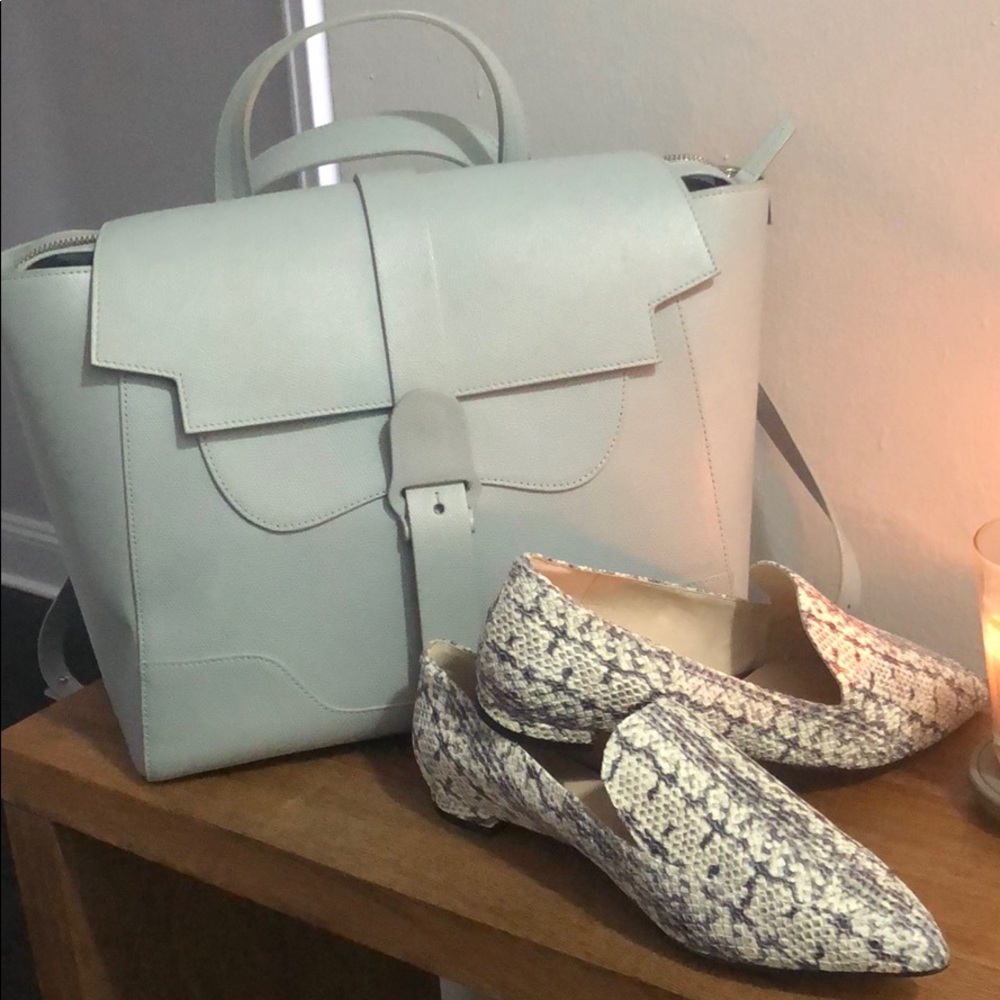 Natural python leather loafers - Picture 3 of 4